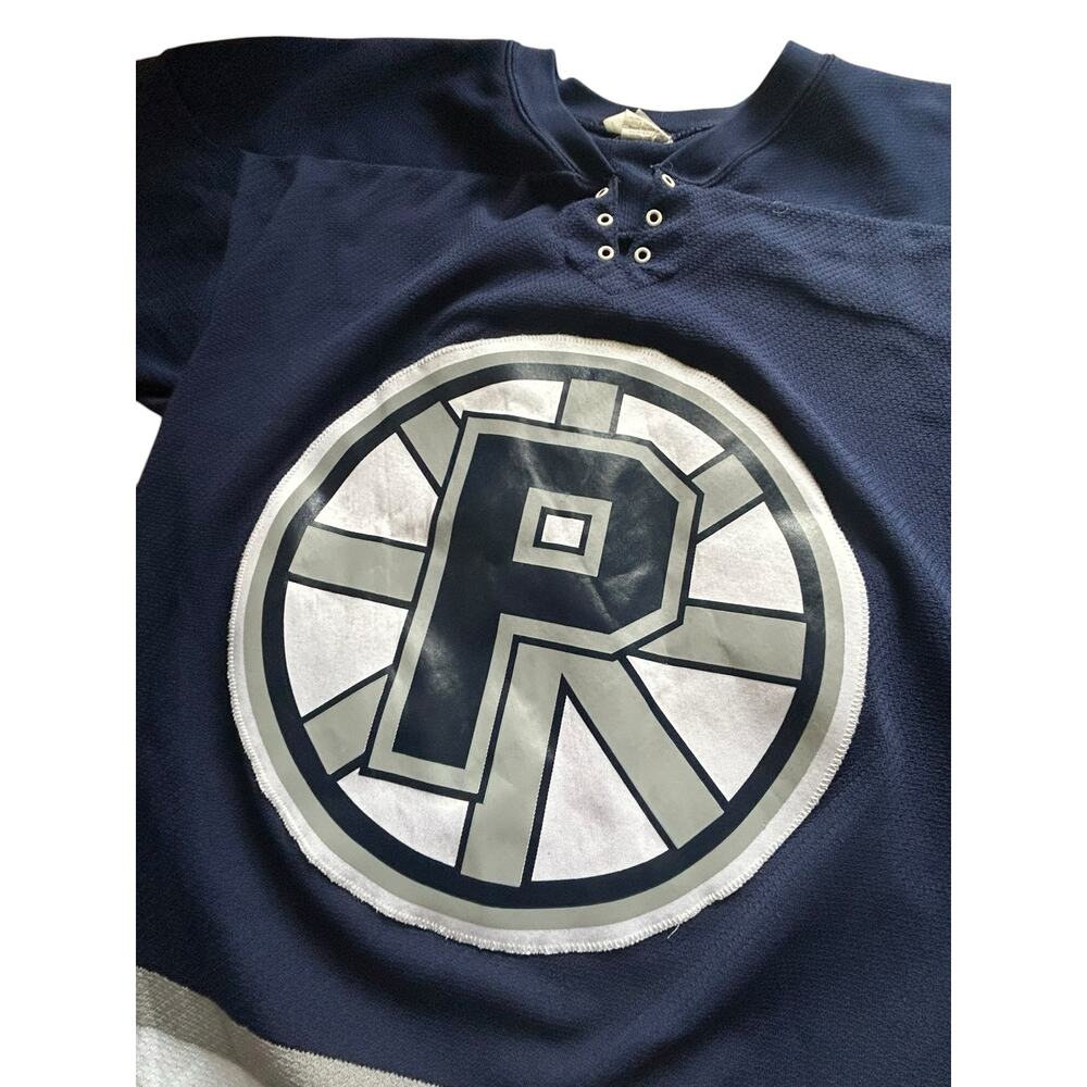 Vintage Providence Bruins AHL Athletic Knit Hockey Jersey Navy/White Size Medium - Picture 3 of 6